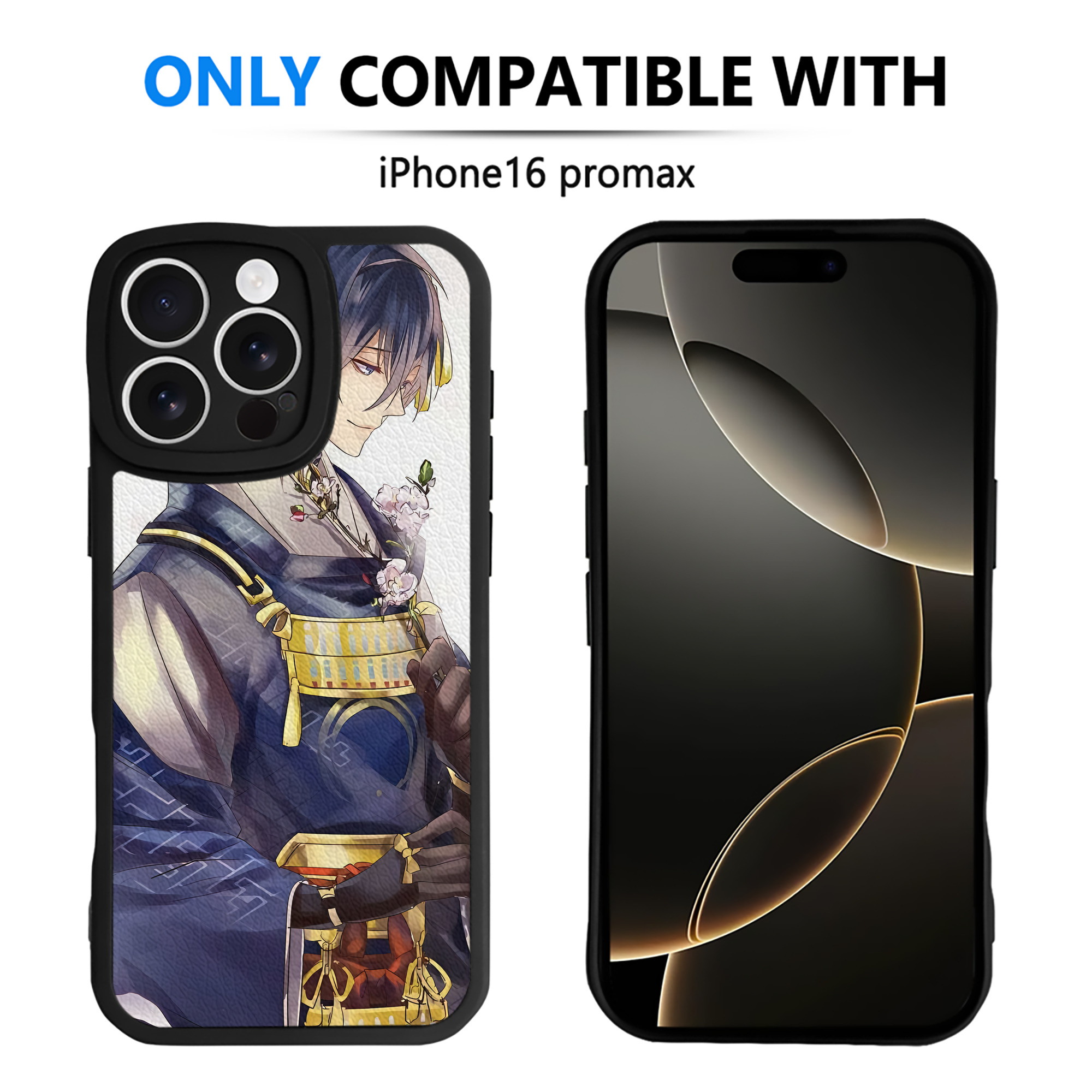 （画像用） 刀剣乱舞 Touken Ranbu 【iPhone 16シリーズ対応】シリコンスマホケース（レザー調） 材質：シリコン
